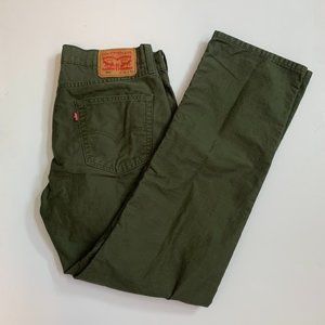 Levi's 514 Olive Jeans 34x32